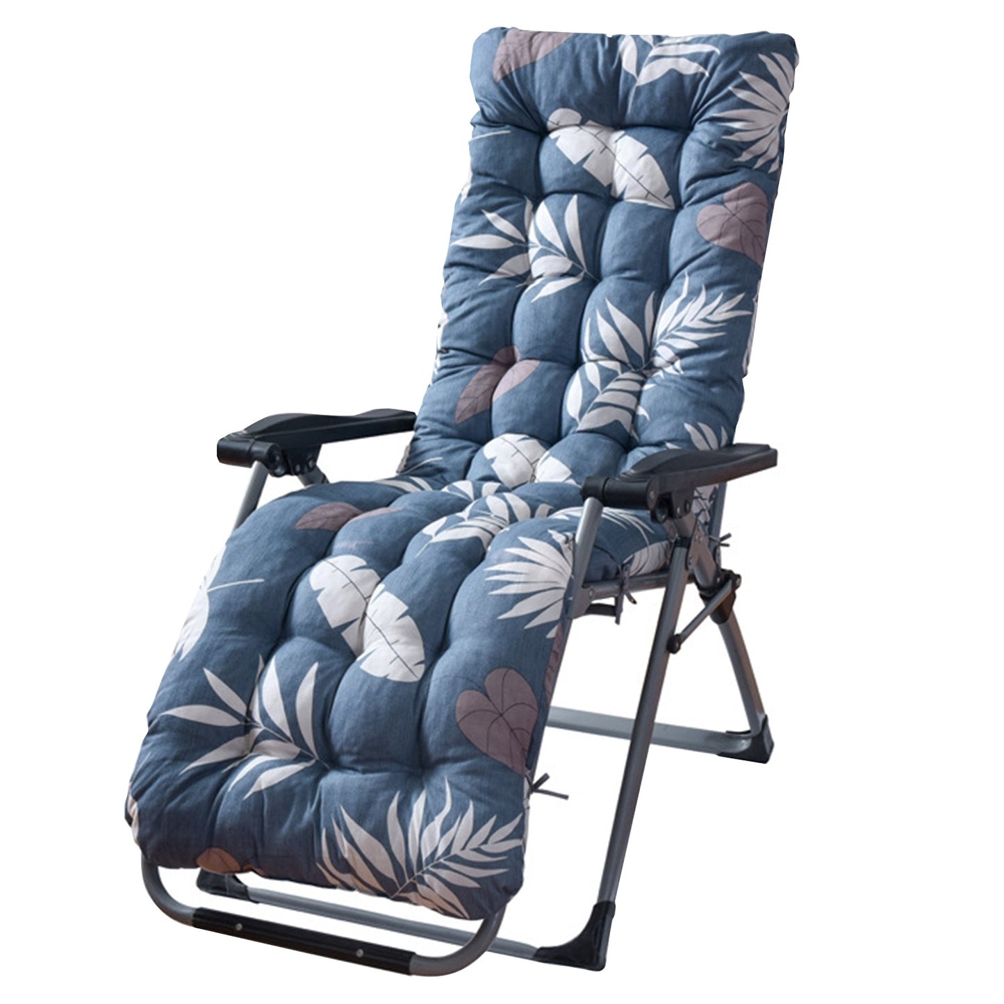 1Pc Chaise Lounger Cushion Recliner Rocking Chair Sofa Mat Deck Chair Cushion Chair Not Inlcuded  Standard Type