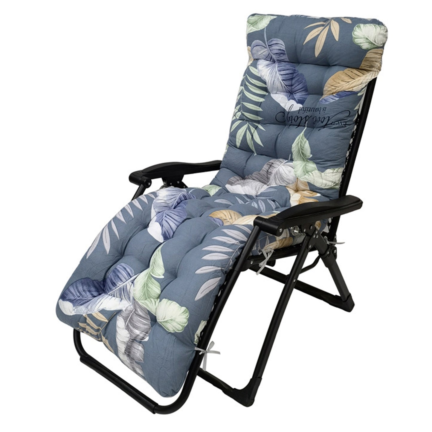 1Pc Chaise Lounger Cushion Recliner Rocking Chair Sofa Mat Deck Chair Cushion Chair Not Inlcuded  Standard Type