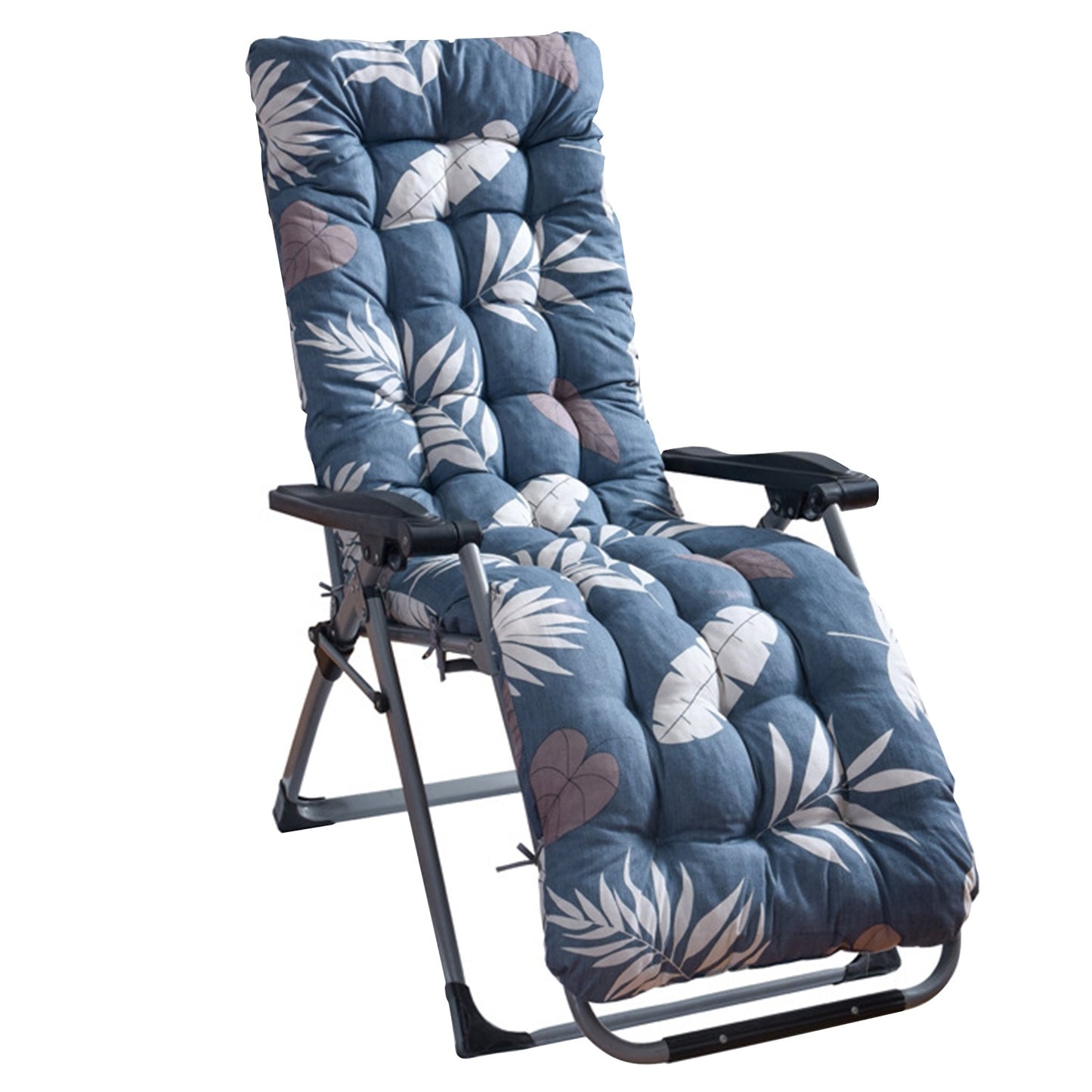 1Pc Chaise Lounger Cushion Recliner Rocking Chair Sofa Mat Deck Chair Cushion Chair Not Inlcuded  Standard Type